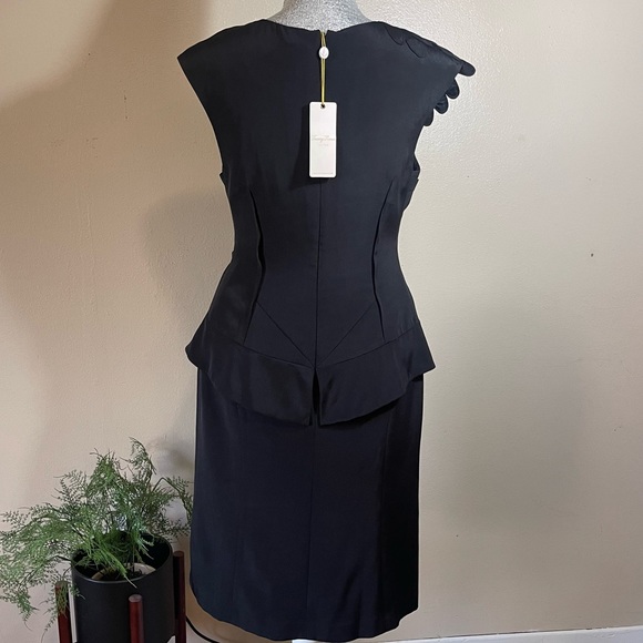 TRACY REESE -RARE- Silk Dress, retro inspired SIZE 8 - Picture 3 of 13